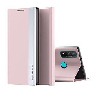 Huawei P Smart 2019 Hülle, LaimTop Leder PU Magnetisch Klapp Stand Schutzhülle für Huawei P Smart+ 2019 Rosa