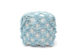 Pouf Allure aqua  40x40x40