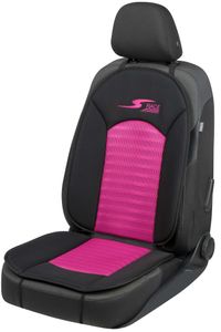 WALSER Car Comfort Auto-Sitzauflage S-Race, Autositzauflage, Sitzkissen-PKW, Universal Sitzschoner-Auto, Sitzauflage-Auto Vordersitze, Sitzunterlage-Auto pink/schwarz