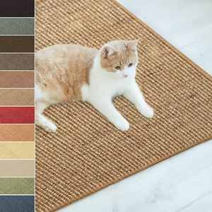 Sisal-Kratzteppich Für Katzen widerstandsfähig viele Farben & Größen 100 x 100 cm Kork