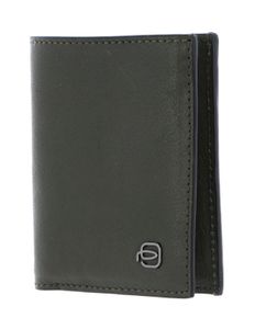 PIQUADRO Black Square Slim Men´s Wallet Vertical Verde