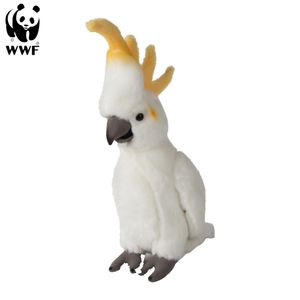 WWF Plüschtier Kakadu (24cm) lebensecht Kuscheltier Stofftier Plüschfigur Vogel Papagei