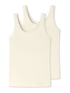 Schiesser träger-top shirt ärmellos schulterfrei Uncover off-white M (Damen)