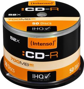 Intenso CD-R 700MB/80min 52x Speed - 50stk Cake Box