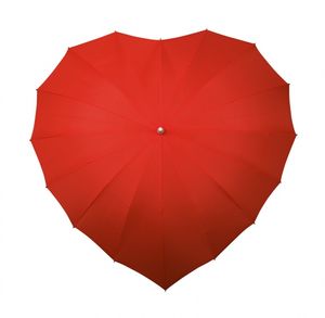 Impliva Herz Regenschirm - Rot