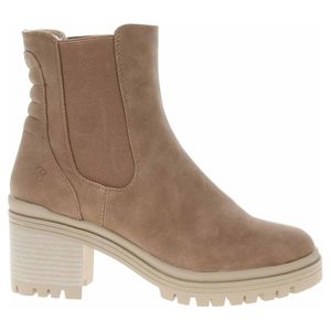 s.Oliver Damen Chelsea Boot Blockabsatz Stretcheinsatz 5-25461-39, Größe:39 EU, Farbe:Braun