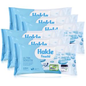 Hakle Feucht Ultra Sensitiv 42 Blatt Feuchtes Toilettenpapier Nachfüller (6er P