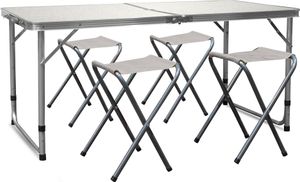 Aga Kempingový skladací set Béžový