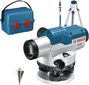 Bosch Optisches Nivelliergerät GOL 20 G mit Baustativ BT160 Messstab GR 500 - 0601068403