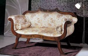 JV Möbel Klassischer Zweisitzer Textil Wohnzimmermöbel Luxus Barock Stil