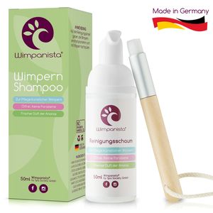 Wimpanista Wimpernshampoo Ananasduft für die Wimpernpflege. Ölfrei. Keine Parabene.  Germany. 50ml