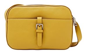 Esprit Schultertasche in Leder-Optik, dusty yellow