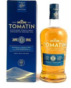 Tomatin 8 Years Old BOURBON & SHERRY CASKS 40% Vol. 1l in Geschenkbox
