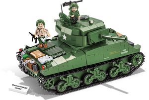 Bausteine Konstruktionsspielzeug kleine Armee Panzer Sherman M4A3E2 Jumbo Tanks Bauklötzen COBI 2550 + Mauspad von Juminox