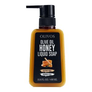 OLIVOS Olive Oil Honey Liquid Soap 6 Stück, flüssige Olivenölseife mit Honig