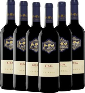 VINELLO 6er Weinpaket - El Meson Crianza 2018 - Bodegas El Meson