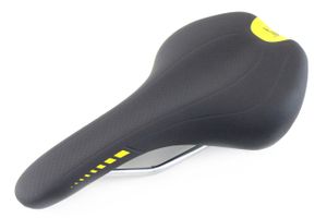 Contec Fahrrad Sattel 'NEO Sport Z Fit' schwarz gelb unisex Sportsattel - auch für E-Bike
