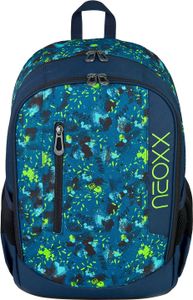 neoxx Schulrucksack mit Laptopfach Flow School Backpack Petrol Extreme