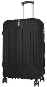 KoTaRu Almeria ABS Koffer Trolley Reisekoffer Bordgepäck oder Set Black, Grösse:M