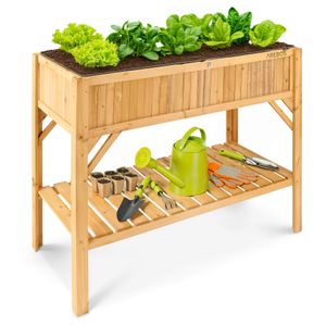 AREBOS vyvýšený záhon drevený regál sadzačka box studený rám zelenina bylinky balkón kvety