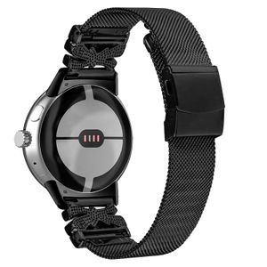 INF Edelstahl-Uhrenarmband für Google Pixel Watch1/2 Schwarz