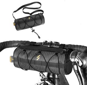 ROCKBROS Fahrrad Lenkertasche, Multifunktionale Tasche, mit Schultergurt, ca.2,4L