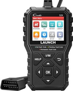 LAUNCH CR529 OBD2 Diagnosegerät CR529 KFZ Diagenosegerät Motor Felercode auslesen und löschen,Echtzeitdaten und Speicherndaten anzeigen und drücken,O2 Sensor und EVAP Test