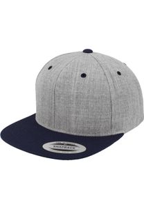 FLEXFIT 6089MT | Classic Snapback 2-Tone Cap - Kolor: Heather Grey/Navy - Rozmiar: Jeden rozmiar