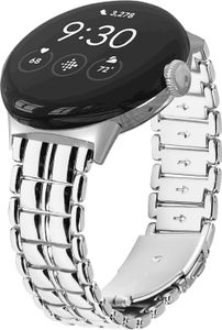 INF Google Pixel Watch Metallarmband Schlank und elegant Silber