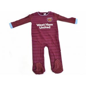 West Ham United FC - Schlafanzug für Baby BS1474 (68) (Weinrot)