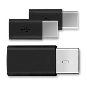 3x Micro USB Adapter USB Typ C Stecker wandelt USB 2.0 Typ B zu USB 3.1 Typ C