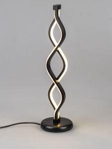 LED Tischlampe, Leuchte SPIRALE 2 H. 45cm schwarz aus Metall Formano