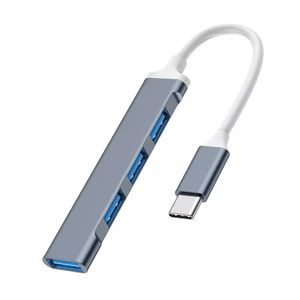 USB-C Hub mit 4× USB 3.0 Ports – Hochwertiger Adapter für Laptop, Mac, Windows, Samsung & mehr – Datenhub aus Aluminium – Schnell & kompakt
