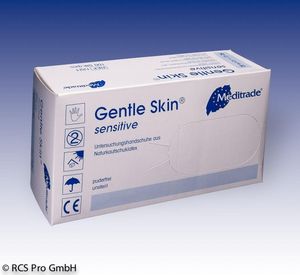 Meditrade Gentle Skin® sensitive Latex Einmalhandschuhe - XL / Weiß | Packung (100 Handschuhe)