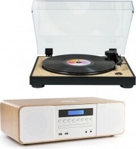 Stereoanlage / Digitaler Miniturm mit Plattenspieler THOMSON TT300 & MIC201