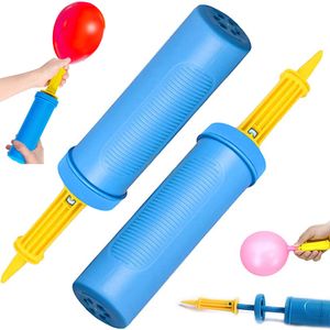 2 Stück Ballonpumpe Hand Luftballonpumpe, Luftpumpe Ballon, Spielzeugballon, Kunststoff