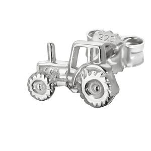 Einzel Traktor Zugmaschine 925er Sterlingsilber Ohrstecker 8*5mm Ohrring 4837
