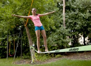 SCHILDKRÖT FUN SPORTS SLACKERS Slackline CLASSIC 15m, atrament Bez farby -