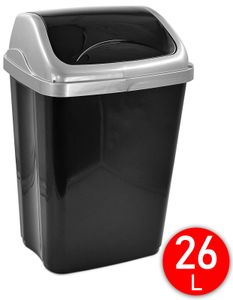 Mülleimer Abfalleimer mit Deckel Abfalleimer Abfallbehälter Papierkorb Inneneimer Korb Bad Küche Behälter Kunststoff 26 Liter