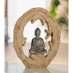 Gilde Handwerk Skulptur Buddha Holzring