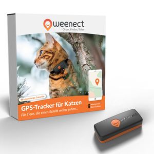 Weenect XS, PET, GPS-Tracker, Schwarz, Wasserdicht, IP68, 240 h