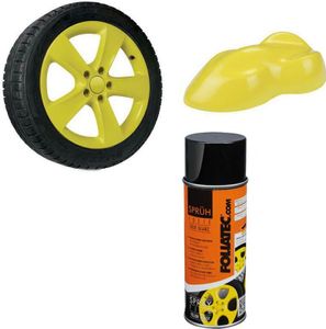 Foliatec 2051 Sprüh Folie f. Felgen 1x 400ml Felgenfolie GELB glänzend