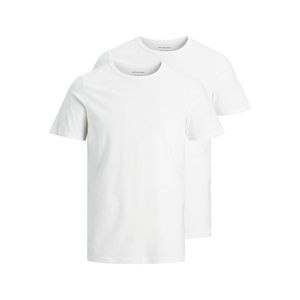 JACK & JONES JACBASIC TEE SS 2 PACK NOOS, Größe:L, Farben Pack:2er Pack Weiß O-neck