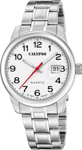 Calypso K5872/1 Herrenuhr Stahl/Weiß