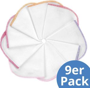Makian Molton Flanell Baby Waschlappen 9er Pack