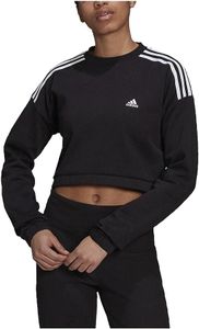 adidas Damen Crop Crew W Sweatshirt Pullover schwarz Grösse M / 38-40