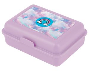Baagl Brotdose Kinder für Schule – Lunchbox für Jungen, Kindergarten – Jausenbox, Brotzeitbox, Brotbox, Snackbox (Himmel)
