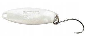 SHIMANO Spoon Cardiff Slim Swimmer, Pearl White, 4cm, weiß, 4,4 g, 5VTRS44N16