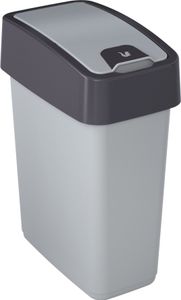 keeeper Abfalleimer "magne" 10 Liter silber / grau