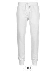 SOLS Pánské tepláky Slim Fit Jogging Pants Jake 02084 White L